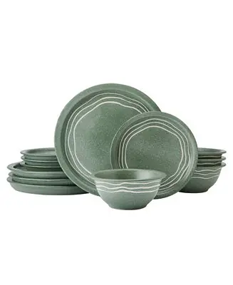 Bargain Natures Pallet Sage 12 Pc. Dinnerware Set, Service for 4