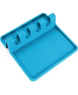Limited Offer Silicone Utensil Rest with Drip Pad – Holder for Multiple Ladles & Tongs