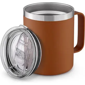 12 oz Insulated Coffee Mug with Lid - Stainless Steel Camping Mug Tumbler with Handle Affordable