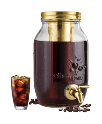 1.5 Liter Cold Brew Coffee Maker with Extra Thick Glass Carafe & Stainless Steel Mesh Filter Direct From Manufacturer
