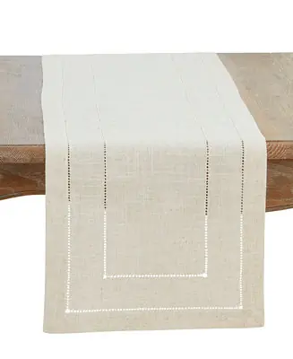 Linen Blend Toscana Double Hemstitched Table Runner, 16" x 54" Hot Picks