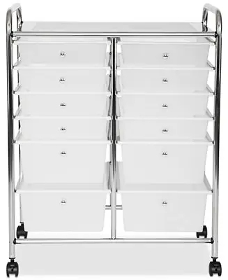 12-Drawer Rolling Organizer Cart No Minimum Order