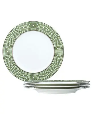 Affordable Infinity Green Platinum 4 Piece Salad Plate Set, Service for 4