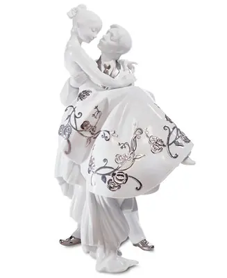 Exclusive Lladro Collectible Figurine, The Happiest Day Re-Deco