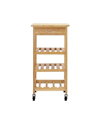 Time-Limited Bamboo Kitchen Trolley