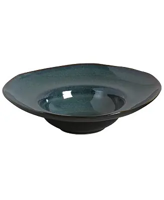11.02" Stoneware Deep Rim Plates, Set of 4 Trending