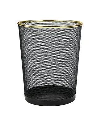 Fresh Stock 10 Liter Mesh Waste Basket Can for Garbage, Round Open Top Trash Can for Office, Bathroom Bedroom, Kitchen,
