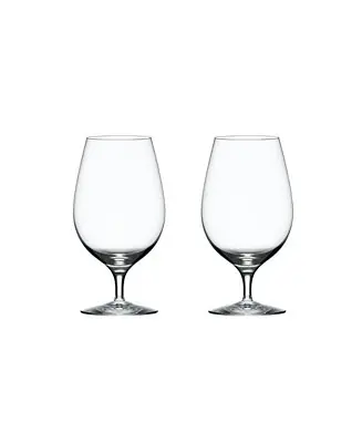 Secure Checkout Merlot Beer Iced Beverage Glasses, Set of 2
