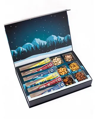12 Days of Winter Wonder Savory Meat Sticks Nut Medley Advent Calendar, 12 Piece Premium