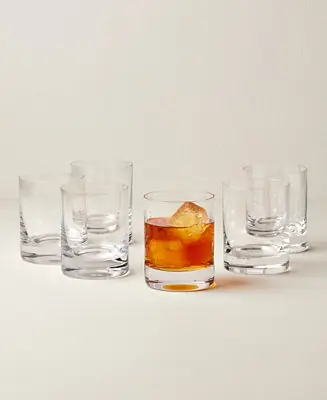 Tuscany Classics Cylinder Double Old Fashioned Glasses, Set Of 6 Modern