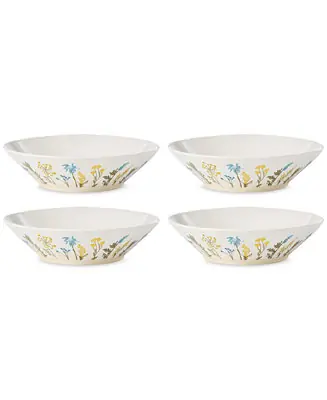 Wildflowers Dinner Bowls, Set of 4 Last Chance