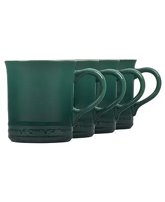 13 oz. Stoneware Set of Four Coffee Mugs Same Day Shipping