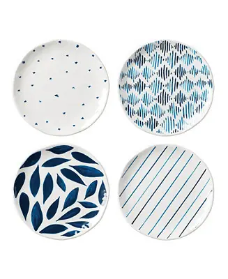 Instant Buy Blue Bay Melamine Assorted Accent Plates, Set of 4