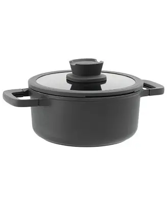 Leo Stone+ Nonstick Ceramic 8" Stock Pot with Lid Recycled, 3qt Affordable