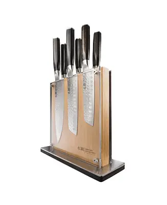 Final Sale Damashiro Emperor Shi Knife Block Set, 7 Piece