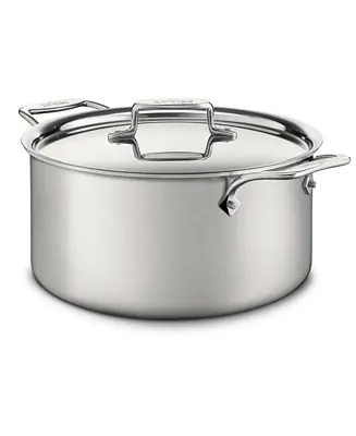 D5 Brushed Stainless Steel 8 Qt. Covered Stockpot Factory Price