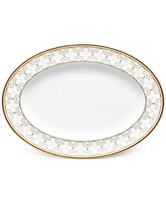 Trefolio Gold Oval Platter, 14" High Quality