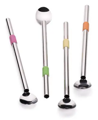 Buy Online Endurance Stainless Steel 4 Piece 8.5" Spoon Straw Set