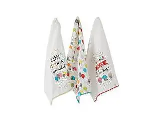 Happy Birthday Confetti Collection, Dishtowel Set Secure Checkout