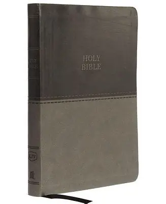 KJV, Value Thinline Bible, Large Print, Leathersoft, Gray, Red Letter, Comfort Print: Holy Bible, King James Version by Thomas Nelson New Release