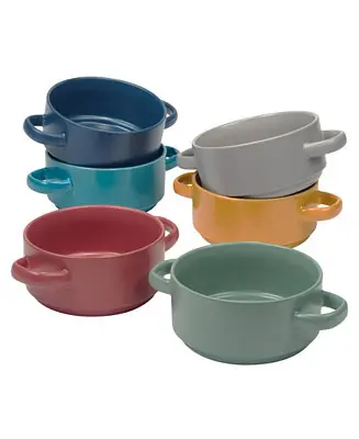 Professional Grade Matte Glaze Soup Crocks, Set of 6
