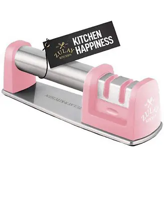 While Supplies Last Premium Quality Knife Sharpener for Straight and Serrated Knives Stainless Steel Ceramic and Tungsten