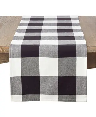 Cotton Table Runner with Buffalo Plaid Pattern, 16" x 90" One Day Deal