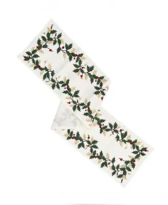 Holiday Embriodered Table Runner 14'' x 70'' Big Sale