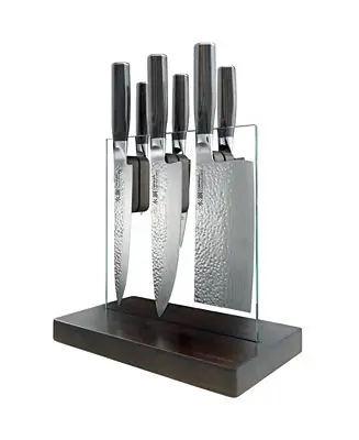 Damashiro® Emperor Hikari Steel 7 Piece Knife Block Set Top Pick
