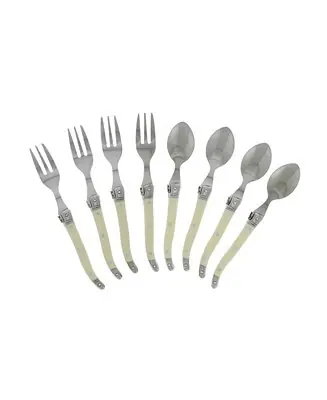 Brand New Laguiole Cocktail or Dessert Spoons and Forks, Set of 8