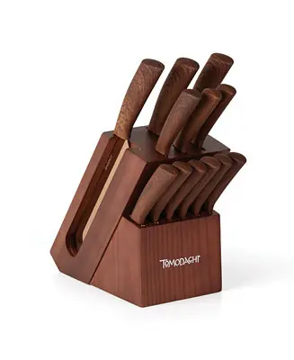 13 Piece Raintree Copper Block Cutlery Set Get Yours