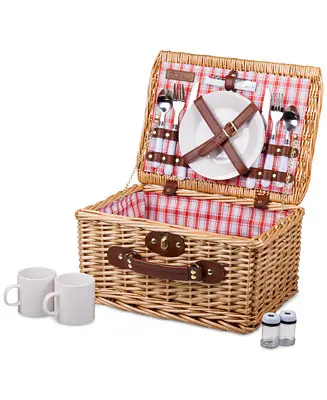 Best Choice Plaid Red Catalina Picnic Basket