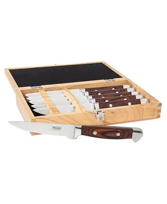 Luxury 6 Piece Pakkawood Steak Knife Set with Box