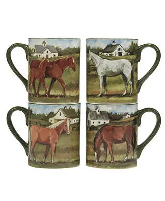 Modern York Stables Set of 4 Mug 14 oz.