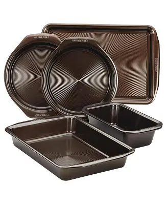 Symmetry Nonstick Chocolate Brown 5-Pc. Bakeware Set Limited Edition