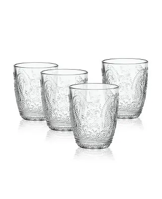 Top Pick Maddi 10-oz Double Old Fashioned Glasses 4-Piece Set