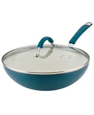 Popular Cucina Ceramic Nonstick 11" Stir Fry Pan with Lid