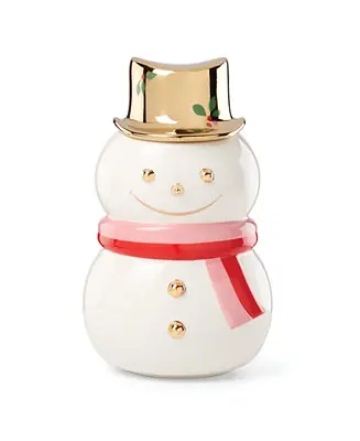 Kate Spade Be Jolly Snowman Cookie Jar Budget