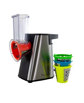 4 in 1 Stainless Steel Electric Salad Maker, Salad Shooter, Shredder, Slicer, Chopper and Shooter Original