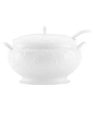 Opal Innocence Carved Covered Soup Tureen with Ladle Trending