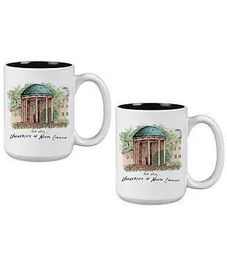 Trusted Brand North Carolina Tar Heels 15oz. Laura Wilcox University Mug Set 2-Pack