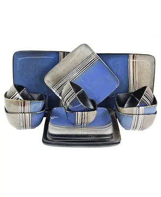 Price Drop Uptown Loft 16 Pc. Dinnerware Set, Service for 4