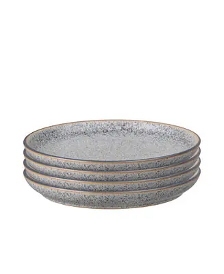 Authentic Studio Grey Medium Coupe Plates, Set of 4