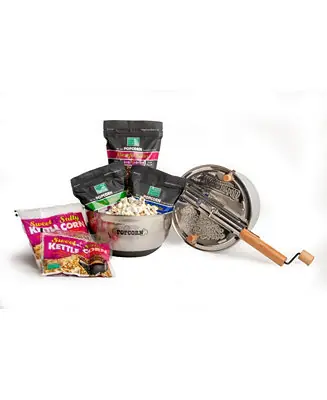 Stainless Steel Whirley Popcorn Complete Set, 7 Pieces Hassle-Free Returns