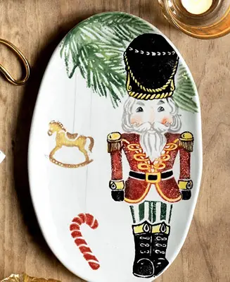 Nutcrackers Small Oval Platter Low Price
