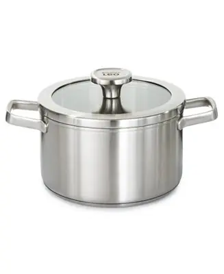 Free Delivery Graphite Recycled 18/10 Stainless Steel Stockpot 8", 3.6qt. With Glass Lid