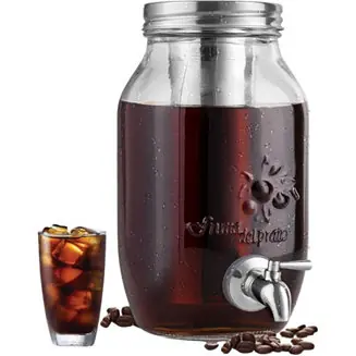 1.5 Liter Cold Brew Coffee Maker with Extra Thick Glass Carafe & Stainless Steel Mesh Filter Factory Price