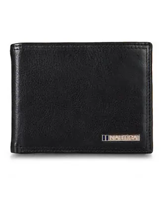Time-Limited Men's Enameled Logo Leather Bifold Wallet