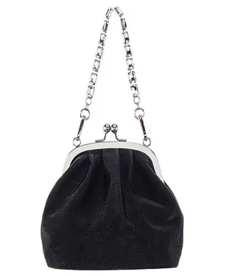 Vintage Style Crystal Handle Frame Clutch Fast Shipping