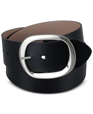 Last Chance Women's Reversible Oversized Statement Buckle Belt